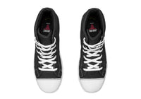 JOHN BULL PYTHON Black with White sole nylon canvas lace up Boot