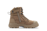 Blundstone ROTOFLEX XHD Nubuck leather zip sided safety boot