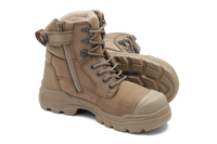 Blundstone ROTOFLEX XHD Nubuck leather zip sided safety boot