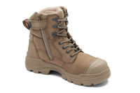 Blundstone ROTOFLEX XHD Nubuck leather zip sided safety boot