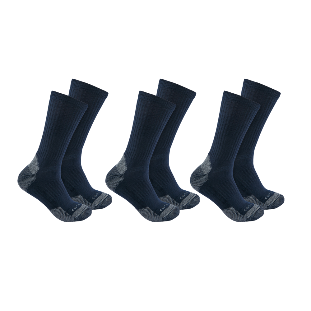 Carhartt SC6203 Midweight Cotton Blend Crew Sock 3 pack