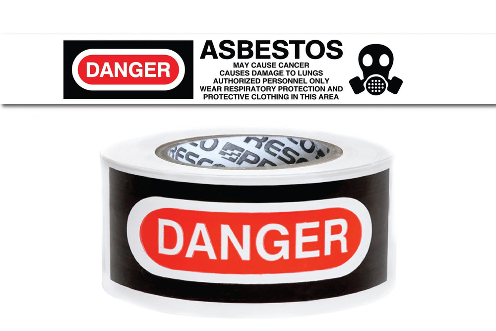 Safety Tape ASBESTOS HAZARD