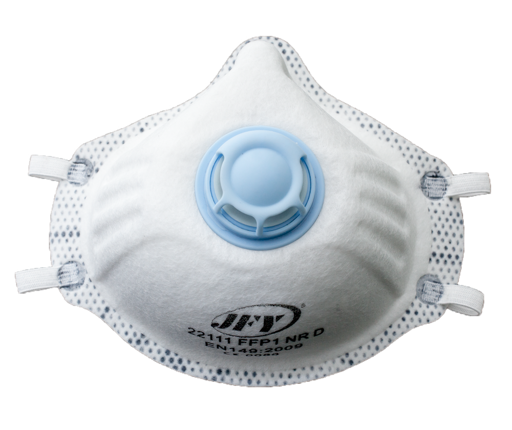 Disposable P1 Valved Active Carbon Dust Mask Box of 12