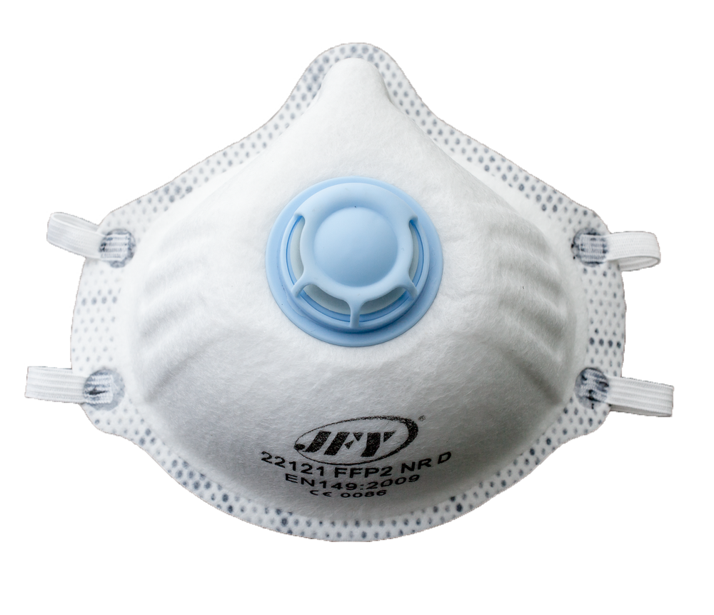 Disposable P2 Valved Active Carbon Dust Mask Box of 12