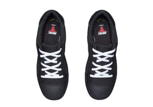 JOHN BULL VIPER Black nylon lace up shoe
