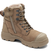 Blundstone ROTOFLEX XHD Nubuck leather zip sided safety boot