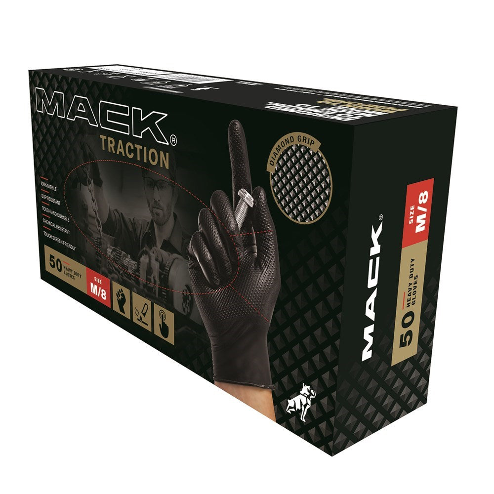 MACK Nitrile Traction Disposable Glove Box 50
