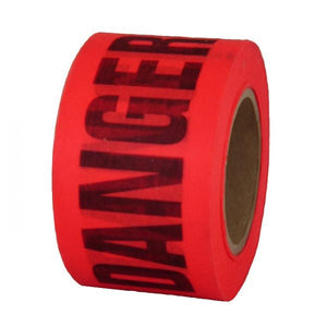 Biodegradeable barrier tape DANGER on RED tape